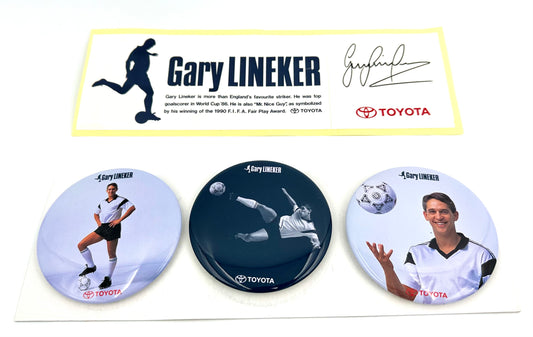 Gary Lineker button badge & sticker