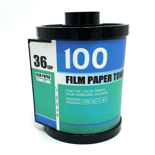 Film paper towel box