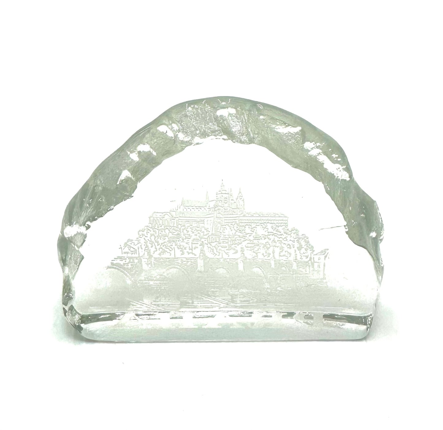 Praha crystal paperweight