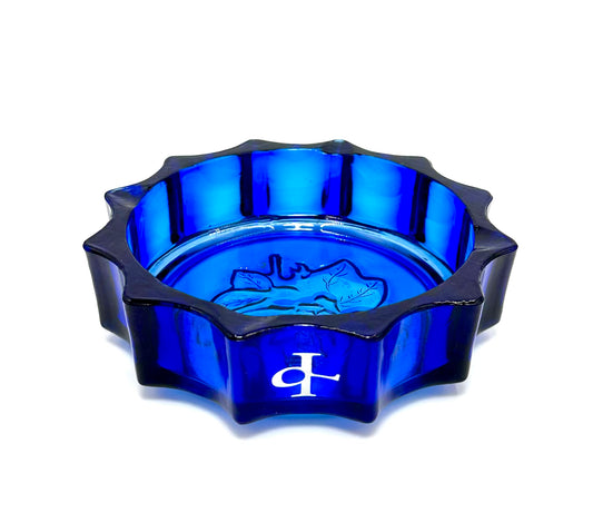 Blue grass ashtray